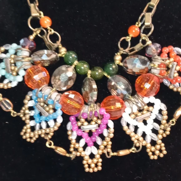 Anthropologie - Vintage PAM HIRAN Bib Statement Necklace